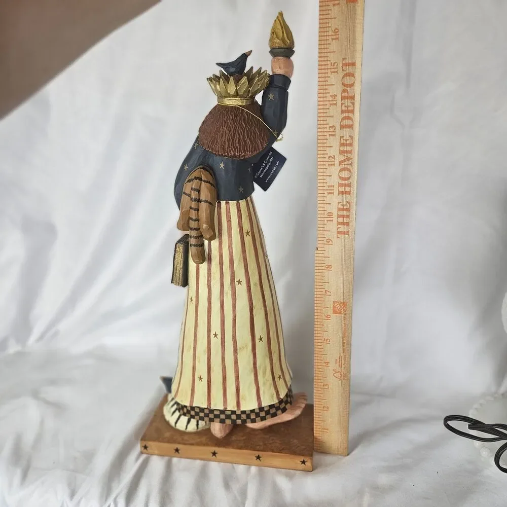 WilliRaye Miss Liberty WW1308 Statue & Cats Patriotic USA Torch Vintage 17